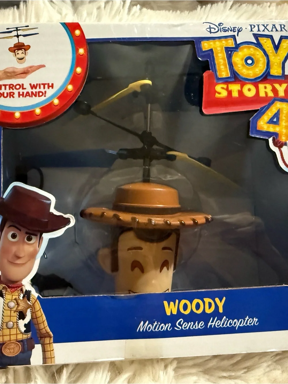 Disney Woody Motion Sense Helicopter - Brown and Yellow